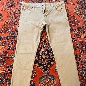 TODD SNYDER SLIM FIT 5-POCKET CHINO IN CASUAL KHAKI 36x32